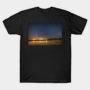 Port Eynon Bay at night, Gower T-Shirt